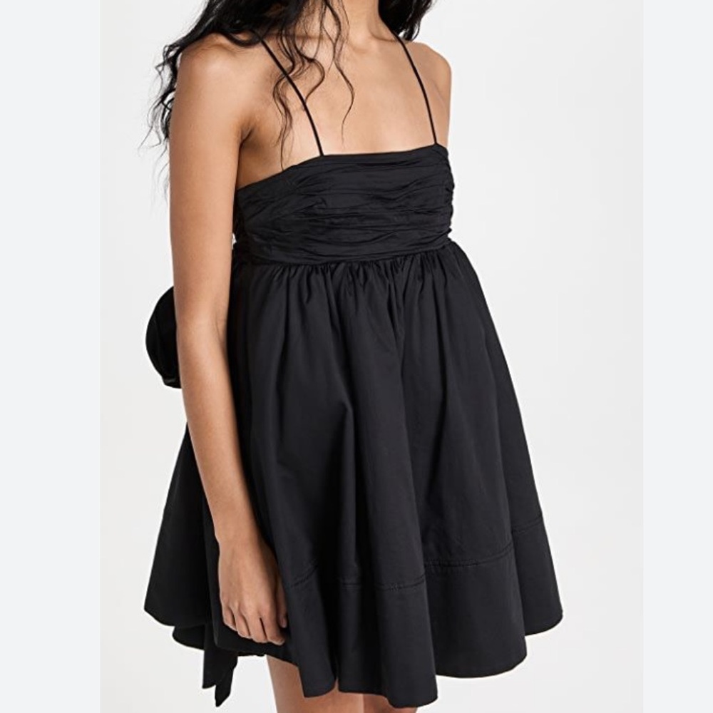 Aje Cantina Mini Bow Back Dress in Black